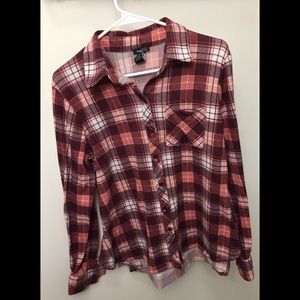 Pink flannel shirt